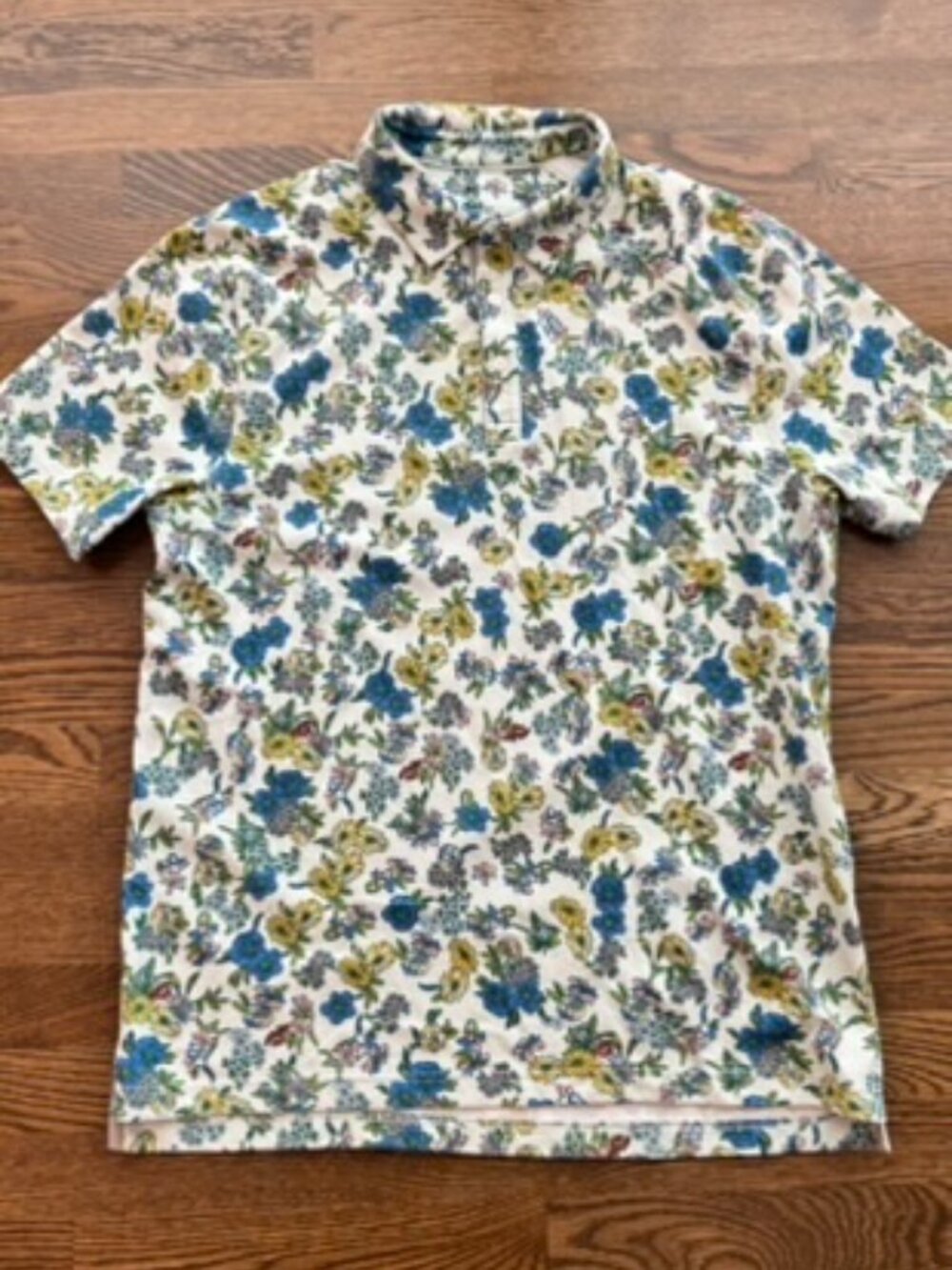 NIKE Golf players tour Floral print Dri-fit Polo shirt Men's DH0940-394 LARGE